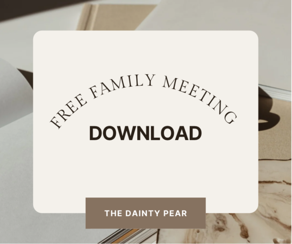 Family Meeting Printable