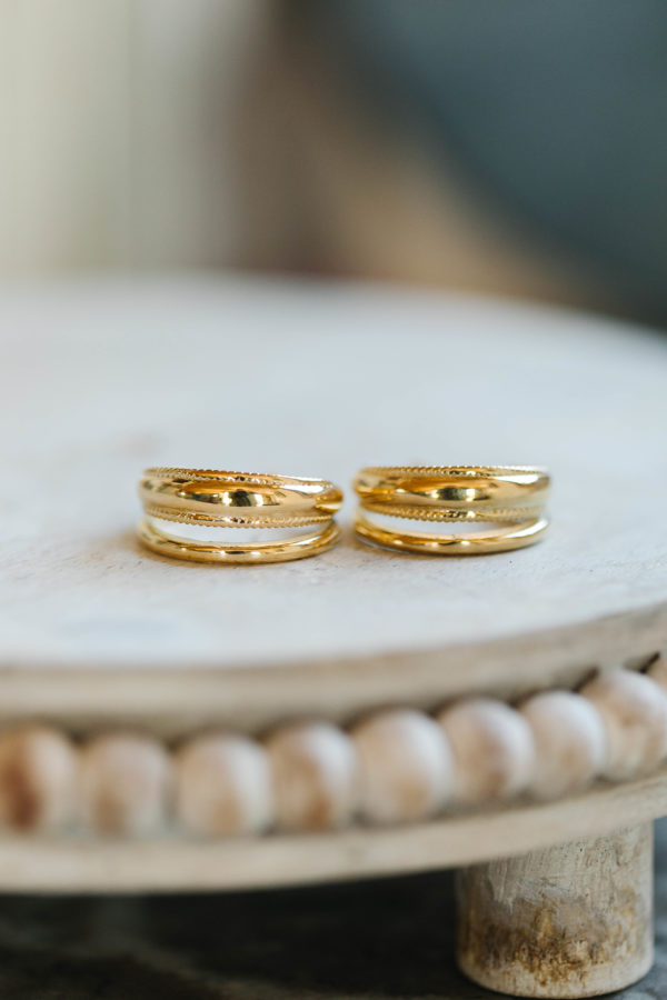 Triple Hoop Earrings - Image 3